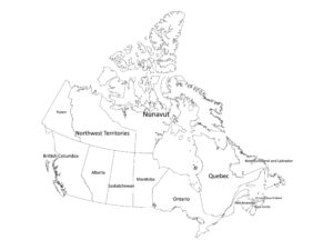 Canada labeled map | Labeled Maps