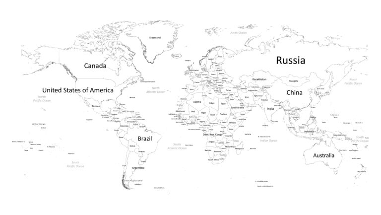 Labeled world map Labeled Maps Labeled world map Labeled Maps