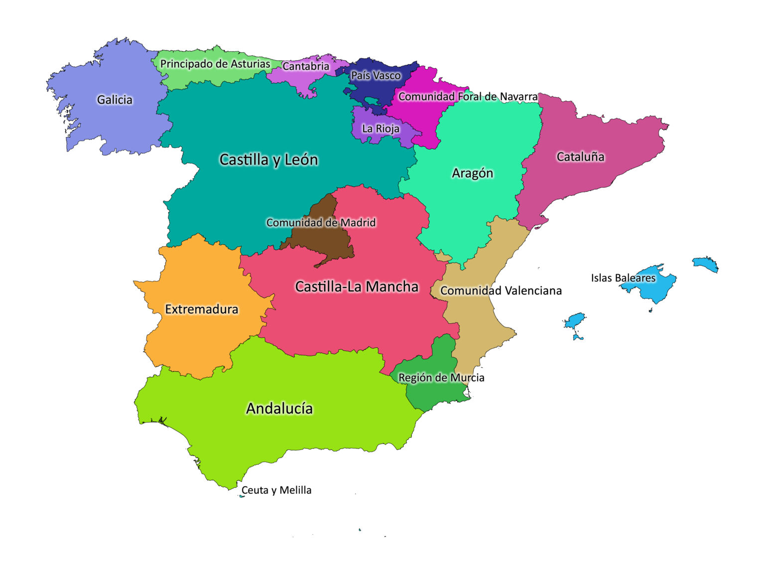Mexico labeled map labeled maps