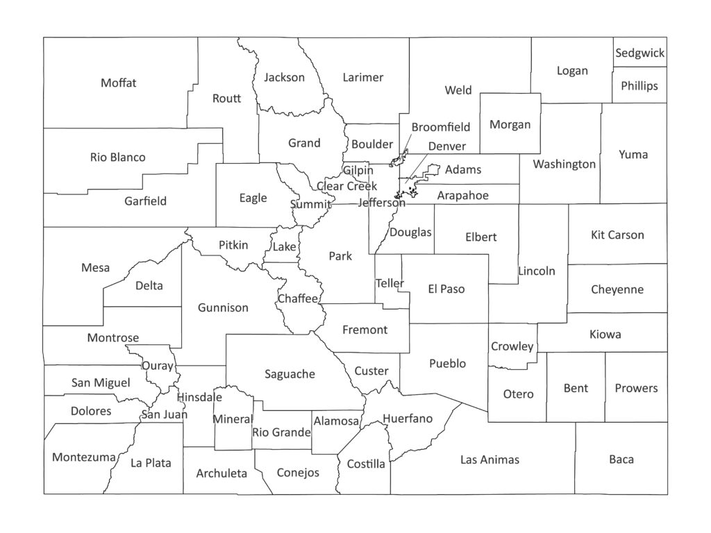 Colorado labeled map | Labeled Maps